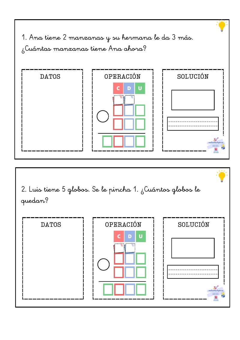 Vista previa de Problemas 2º