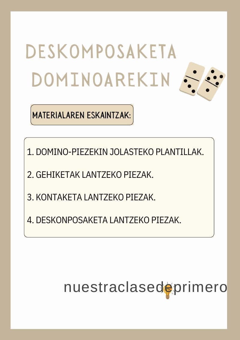 Vista previa de Dominó Euskeraz