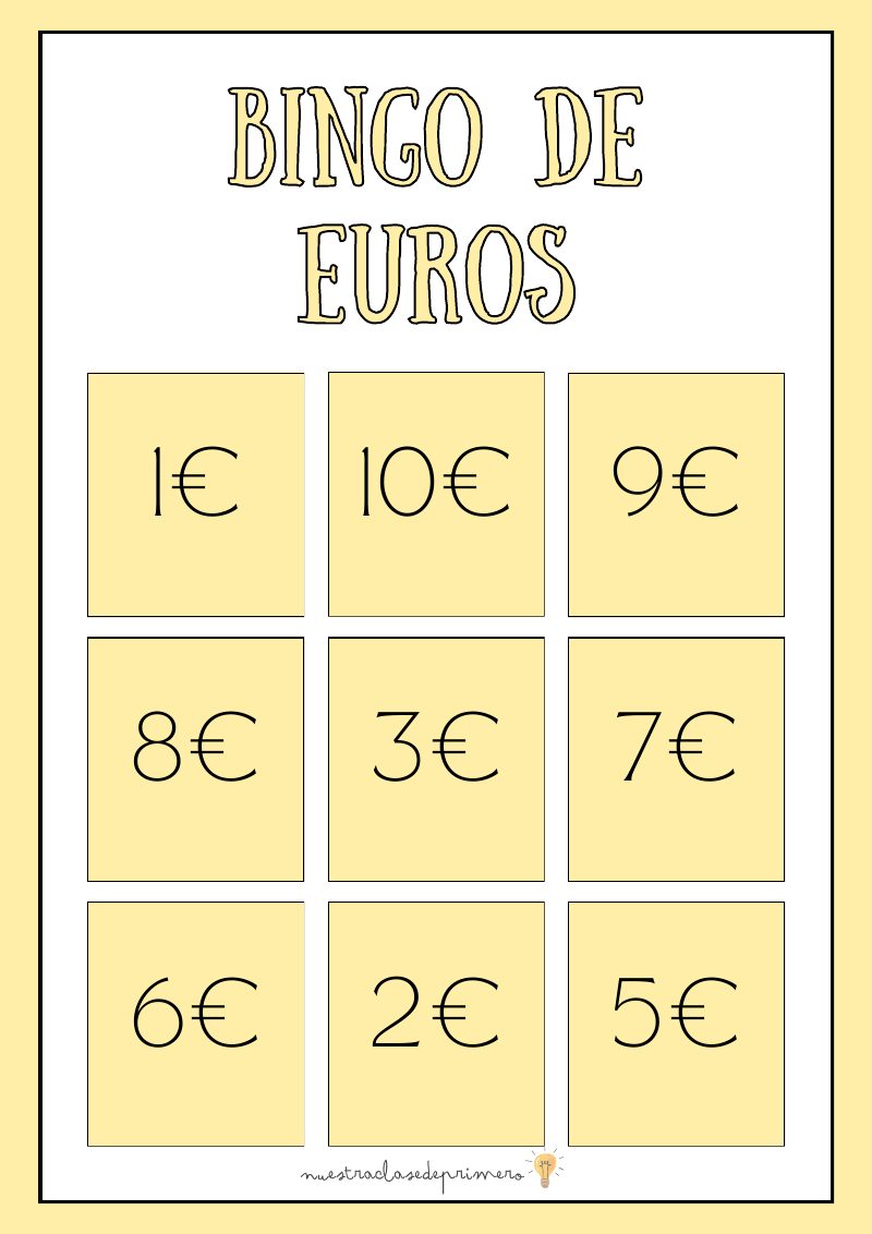 Vista previa de Bingo de Números (1º Primaria)