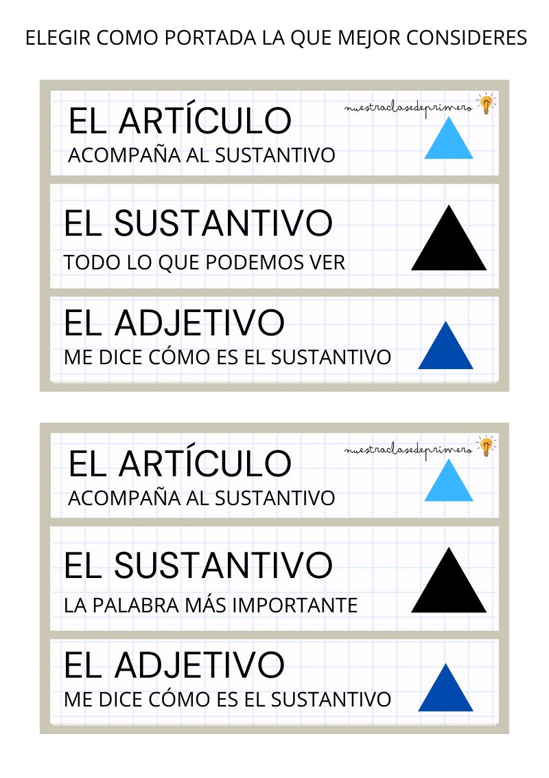 Vista previa de Sustantivo Adjetivo Articulo