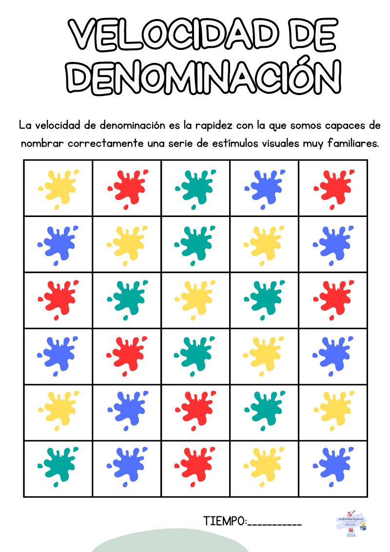 Vista previa de Velocidad de Denominación