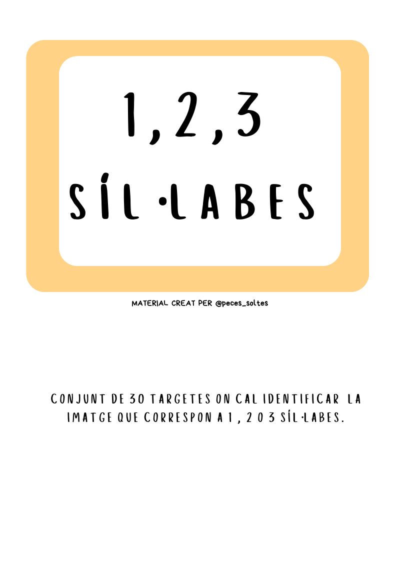 Vista previa de 1,2,3 Síl·labes
